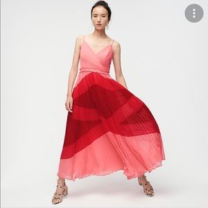 JCrew Maxi dress in geometric print Maxi Dress pink and Red | Size 8